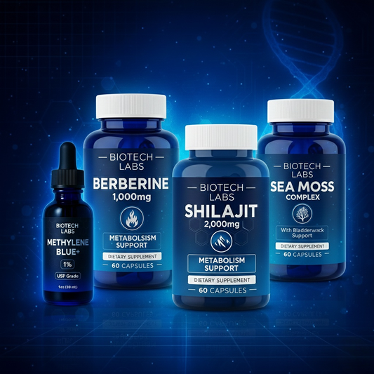 Total Optimization Bundle (Methylene Blue + Shilajit + Berberine + Sea Moss Complex)